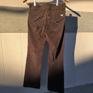 Polo Jeans Women's 8 Wendy Corduroy Jeans Brown  Straight Leg EUC Inseam 28.5"